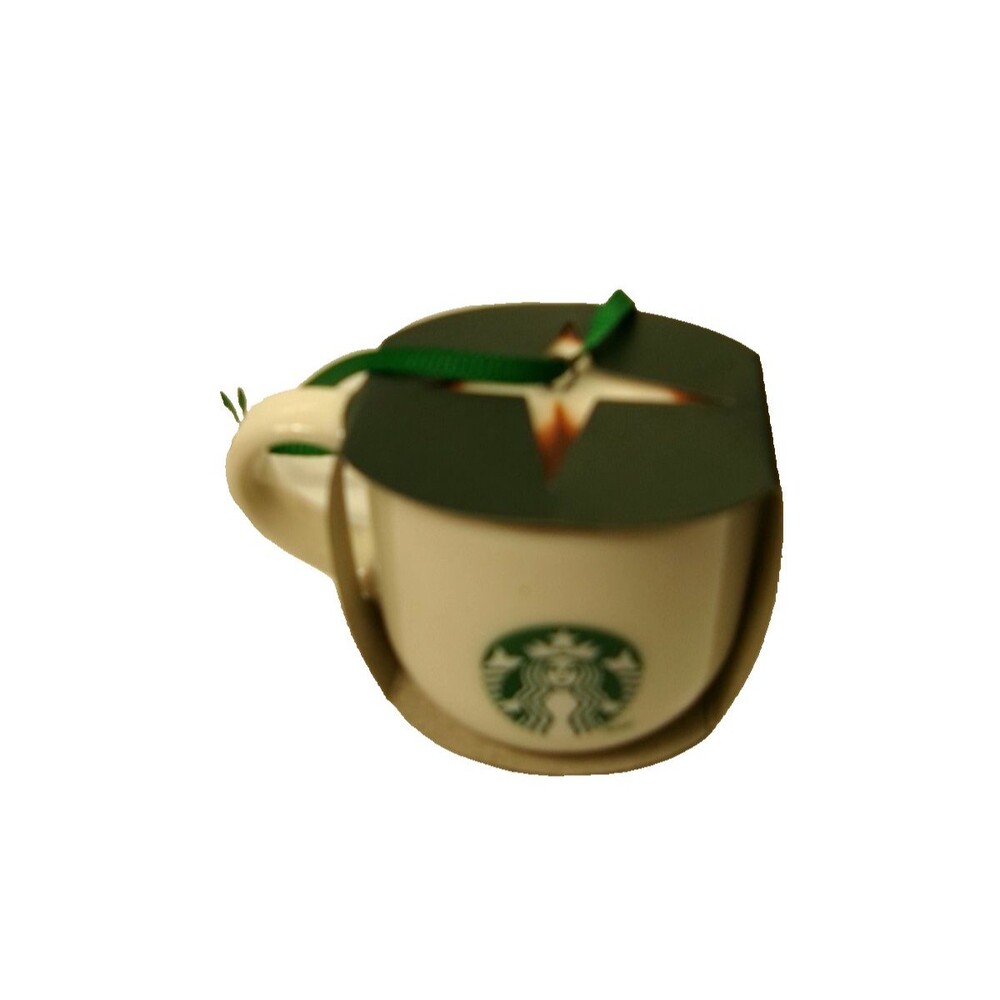 Starbucks 2025 Christmas Ceramic For Here Coffee Cup Mug Ornament Holidays